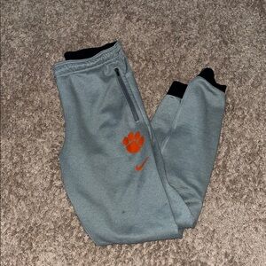 SOLD ON FB Nike Clemson Gray jogger Sweatpants with Orange Logo